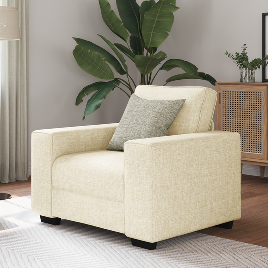 Lænestol 60 Cm Hør 2-personers Sofa 140 Cm Hør - Hovedbillede