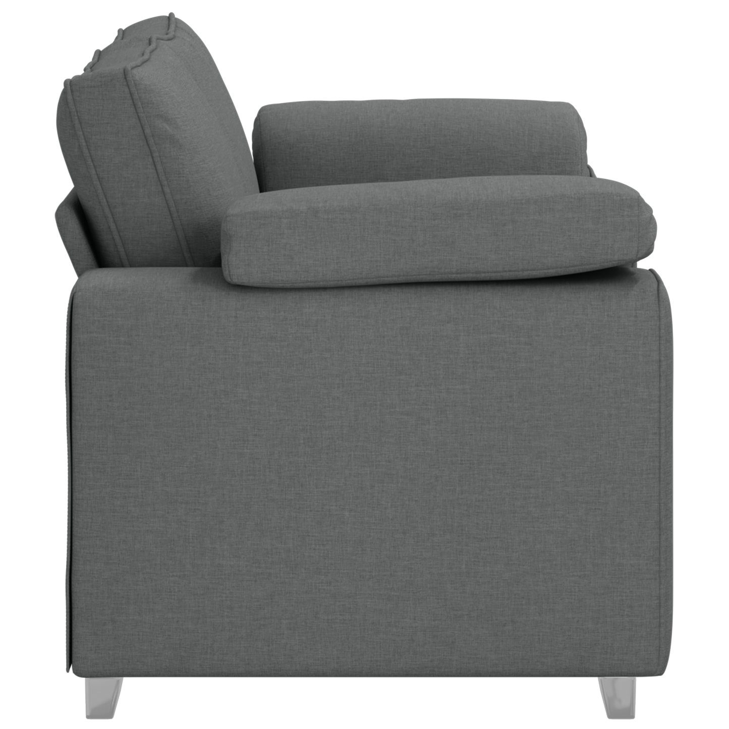 Sofa Loveseat Mørkegrå 120 Cm Stof