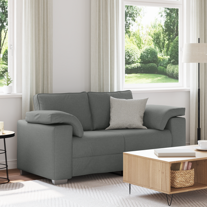 Sofa Loveseat Mørkegrå 120 Cm Stof