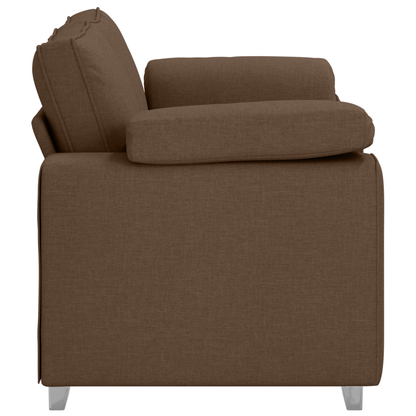 Sofa Loveseat Brun 120 Cm Stof