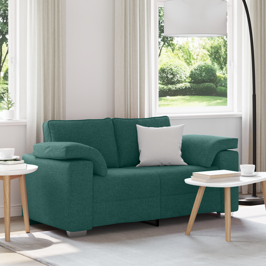 Kærestesofa Mørkegrøn 120 Cm Stof