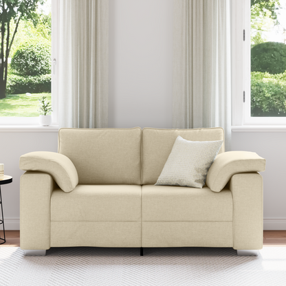 Lovestol Sofa Creme 120 Cm Stof