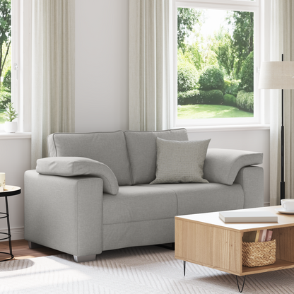 2-Personers Sofa I Skygrå 120 Cm Stof