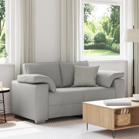 2-Personers Sofa I Skygrå 120 Cm Stof