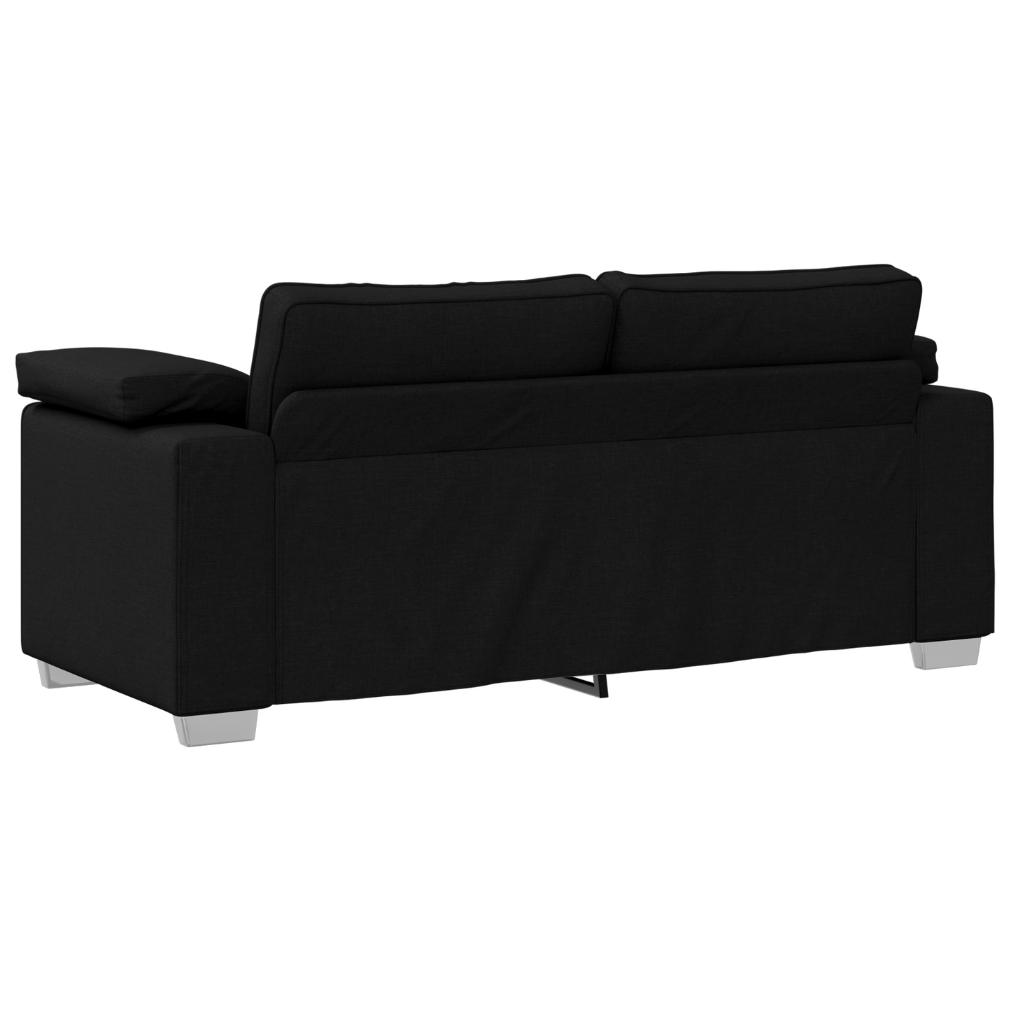 Loveseat Sofa Sort 140 Cm Stof