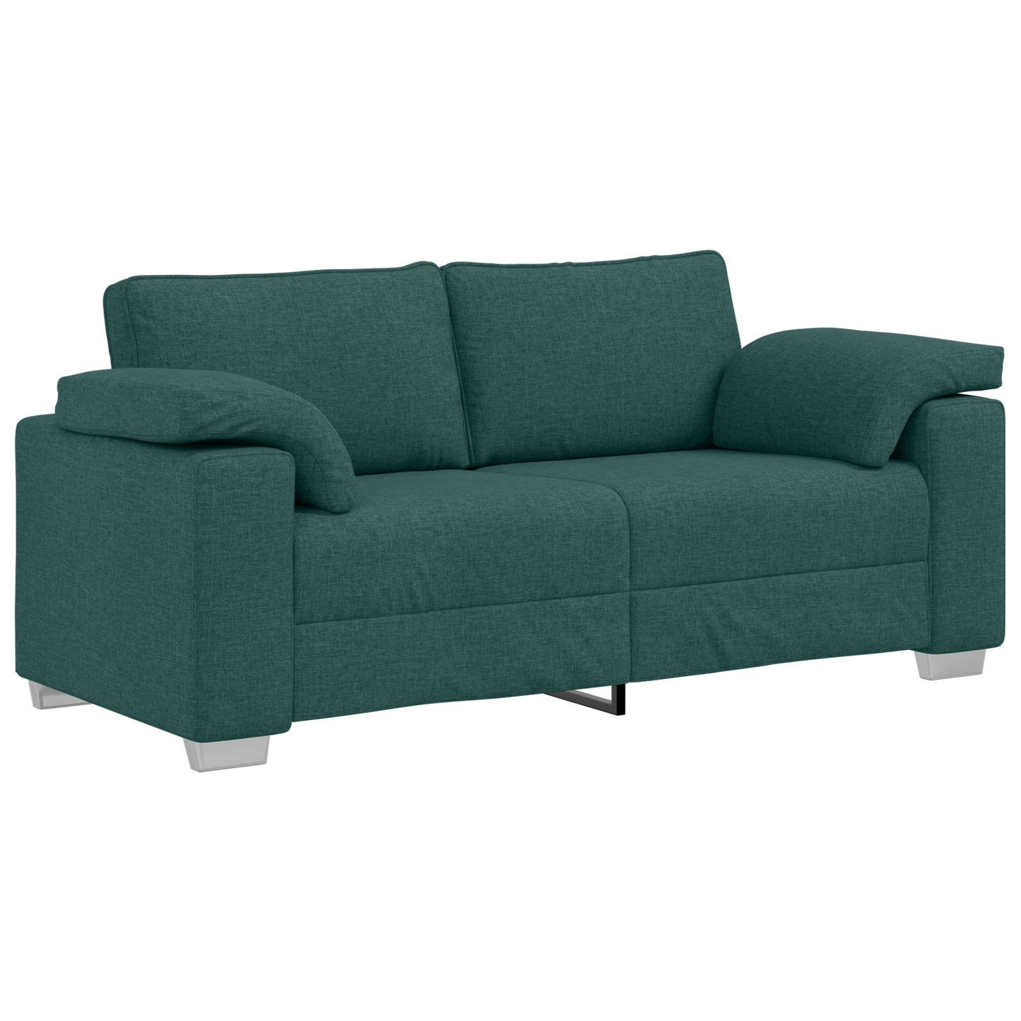 Loveseat Sofa Mørkegrøn 140 Cm Stof