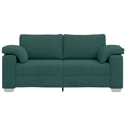 Loveseat Sofa Mørkegrøn 140 Cm Stof