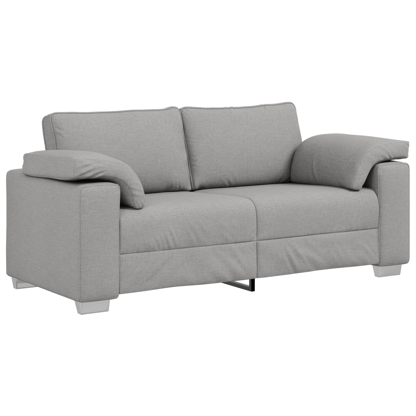 Sofabænk Skygrå 140 Cm Stof