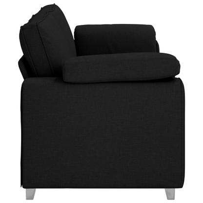 3-Personers Sofa I Sort Stof, 178 Cm