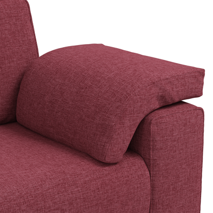 3-Personers Sofa I Vinrød Stof 178 Cm