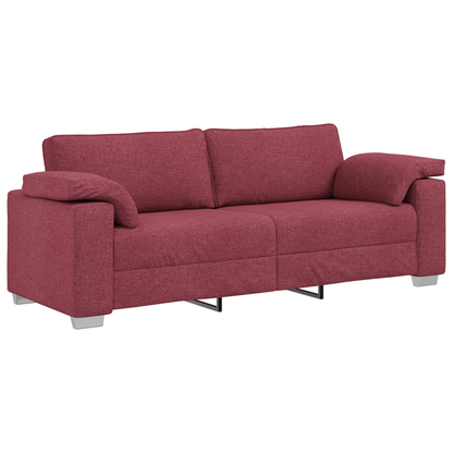 3-Personers Sofa I Vinrød Stof 178 Cm