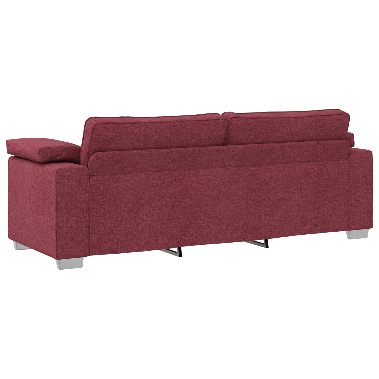 3-Personers Sofa I Vinrød Stof 178 Cm