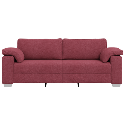 3-Personers Sofa I Vinrød Stof 178 Cm