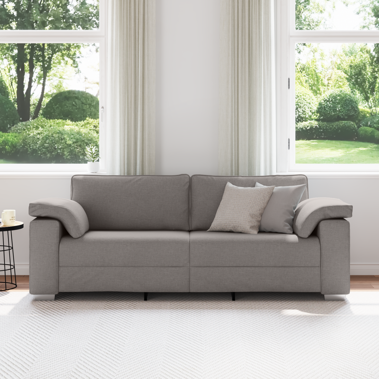 3-Personers Sofa I Taupe 178 Cm I Stof