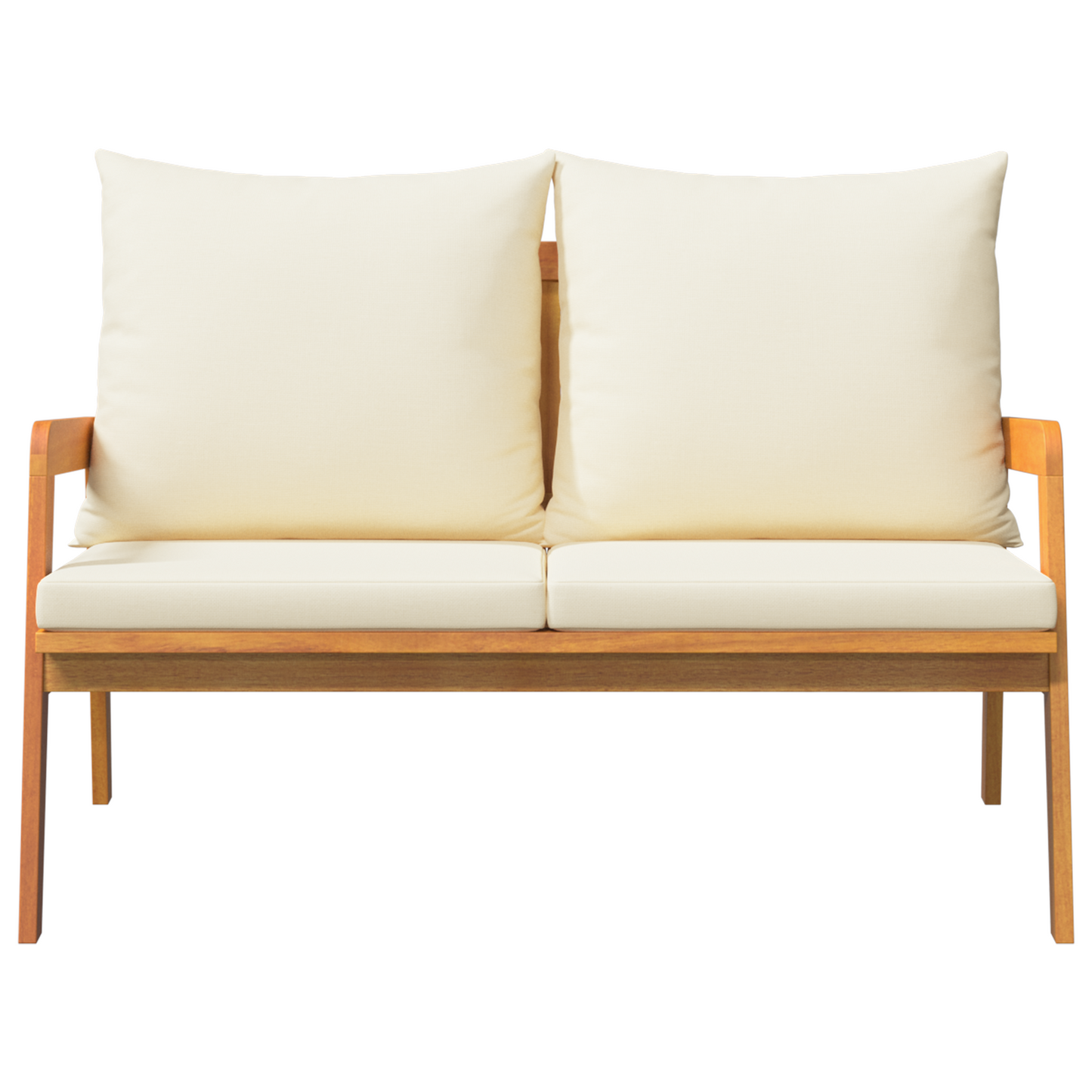 Havebænk Med Hynder 115X65X71 Cm Massivt Akacietræ