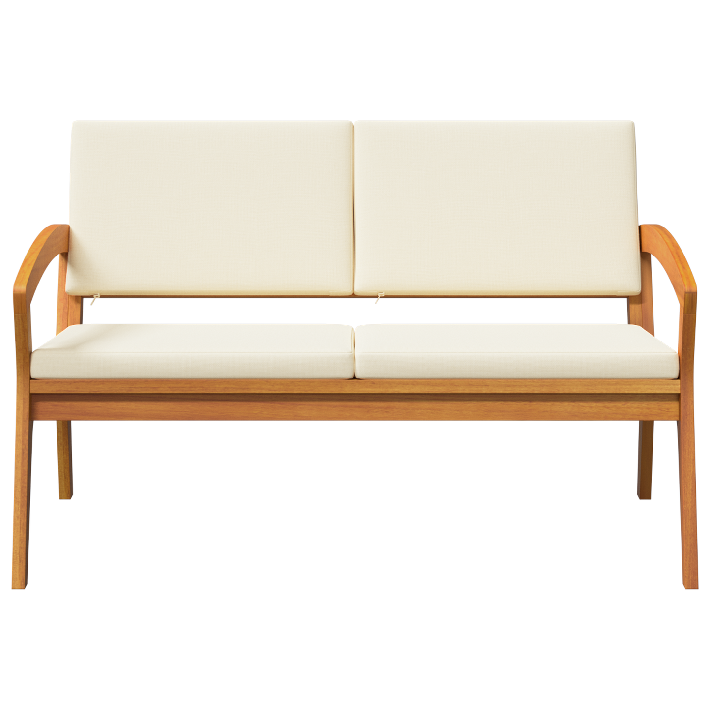 Havebænk Med Puder 115X70X72 Cm Massivt Akacietræ