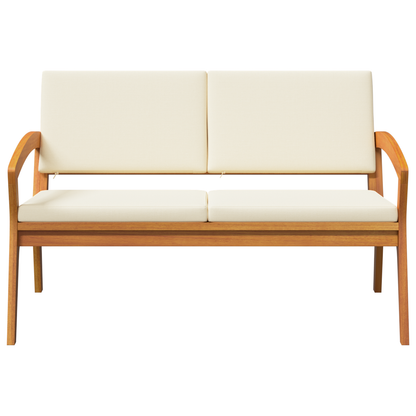 Havebænk Med Puder 115X70X72 Cm Massivt Akacietræ