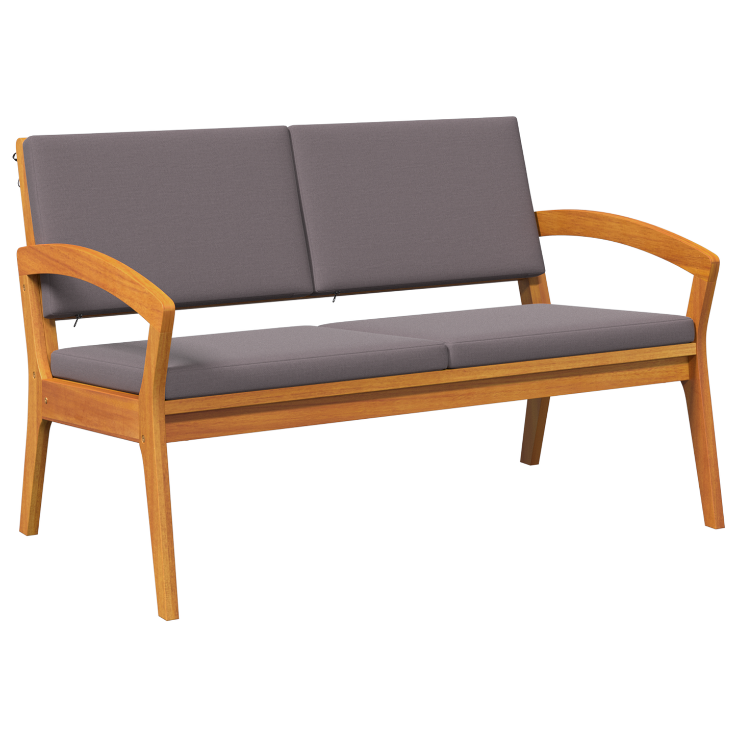 Havebænk Med Puder 115X70X72 Cm Massivt Akacietræ