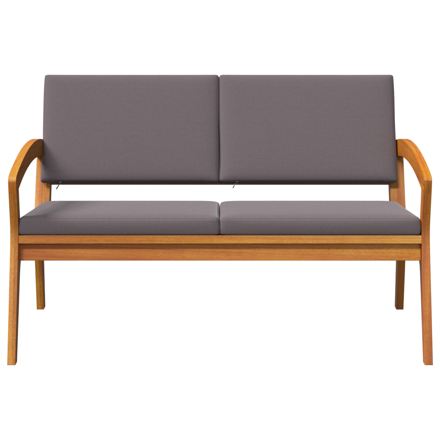 Havebænk Med Puder 115X70X72 Cm Massivt Akacietræ