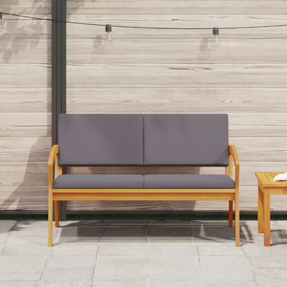 Havebænk Med Puder 115X70X72 Cm Massivt Akacietræ