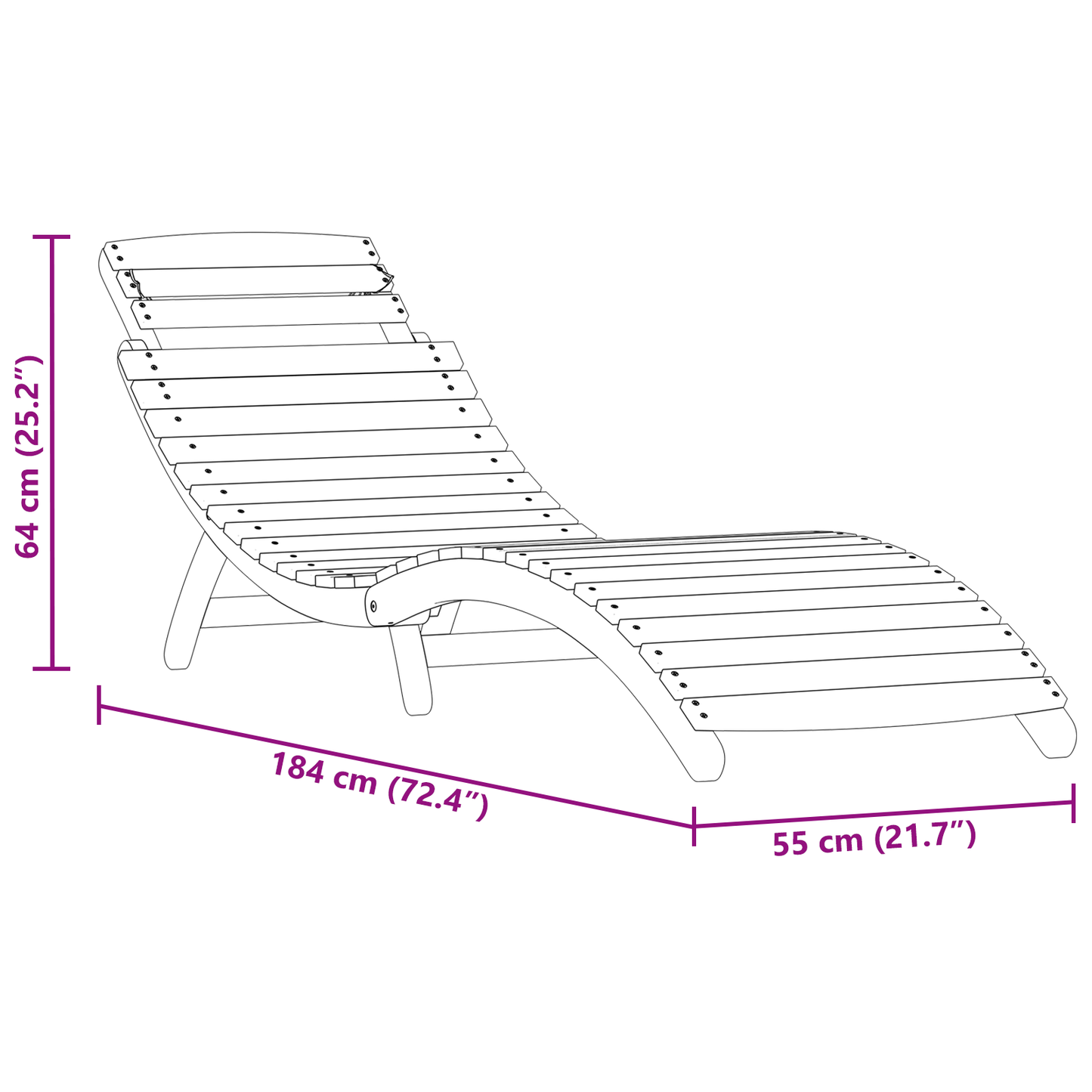 Solsenge 2 Pcs Solid Akacietræ