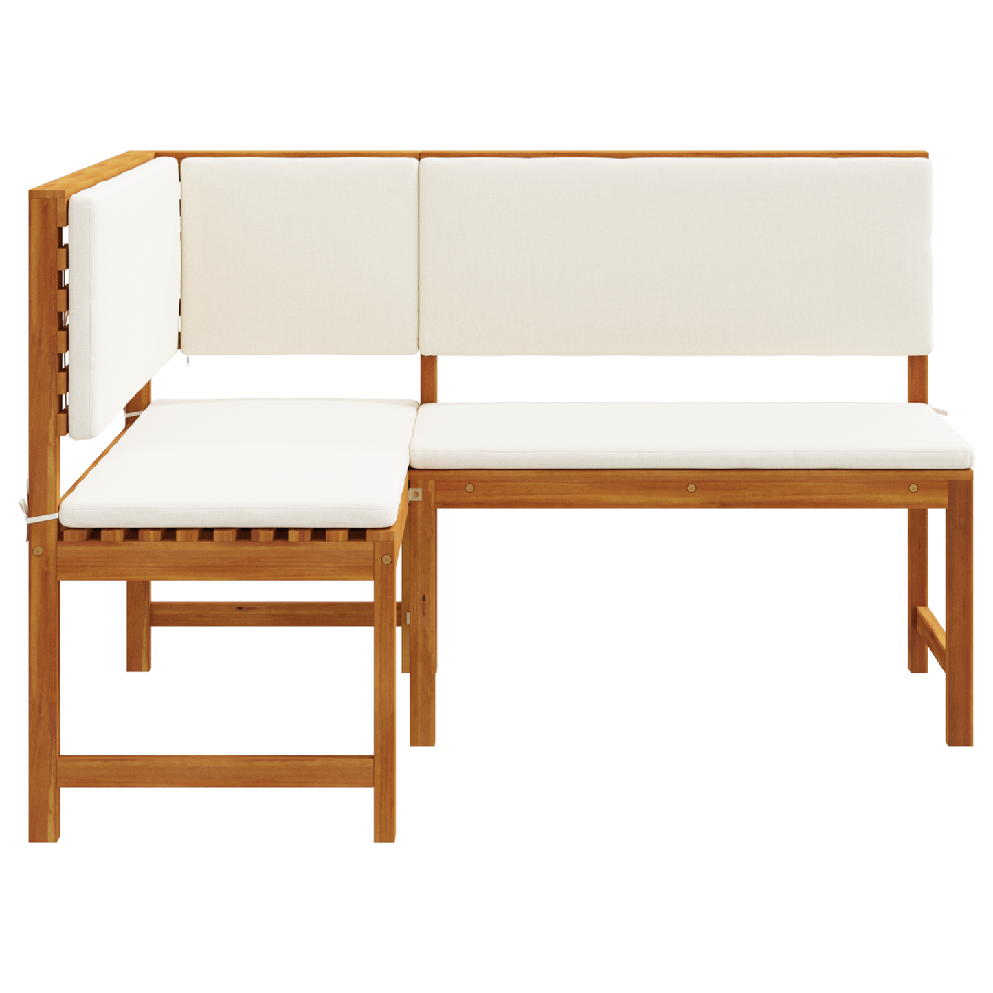 Have Hjørnebænk Brun 140 X 100 X 91Cm Massivt Akacietræ