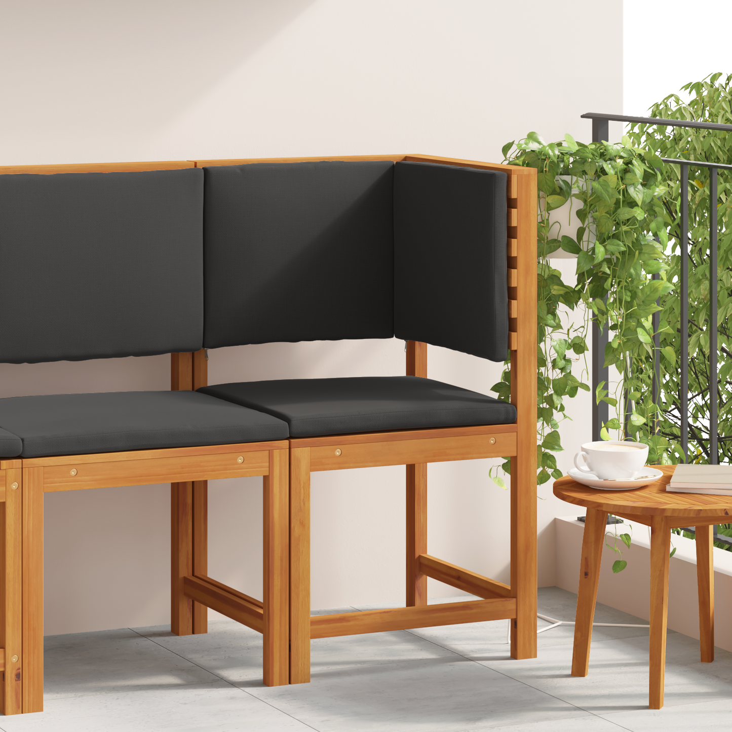 Have Stol Brun 50 X 50 X 91Cm Massivt Akacietræ