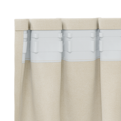 Mørklægningsgardiner Med Topbånd 2 Stk Creme Velvet