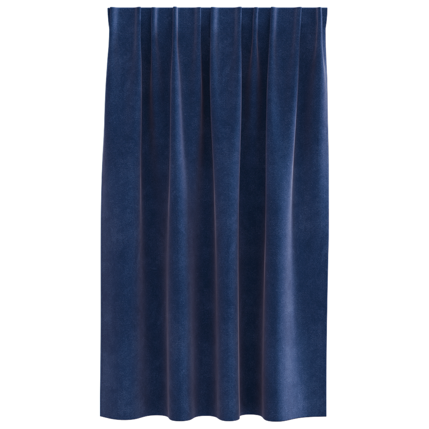 Mørklægningsgardiner Med Topbånd 2 Stk Mørkeblå Velour