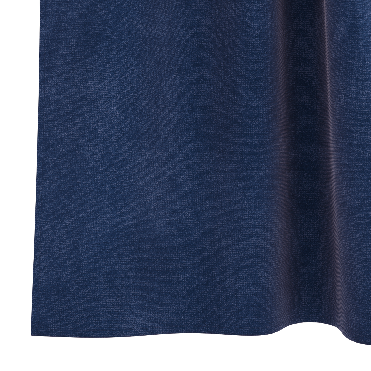 Blackout Gardiner Med Hængehuller 2 Pcs Mørkeblåt Velour