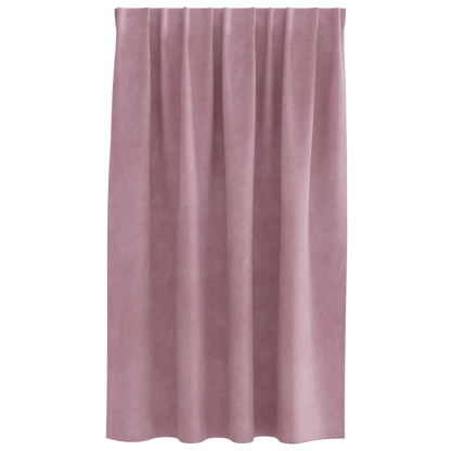 Mørklægningsgardiner Med Top Tape 2 Stk Mørk Pink Fløjl