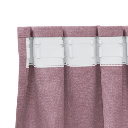Blackout Gardiner Med Top Tape 2 Stk Mørk Pink Velvet