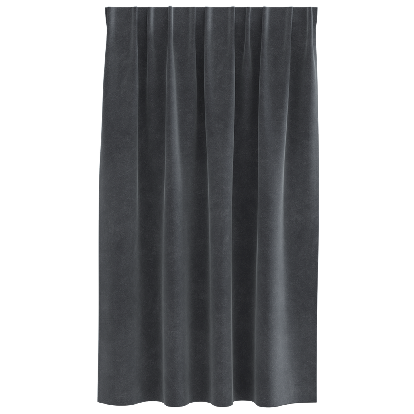 Mørklægningsgardiner Med Topbånd 2 Stk Lysegrå Velour