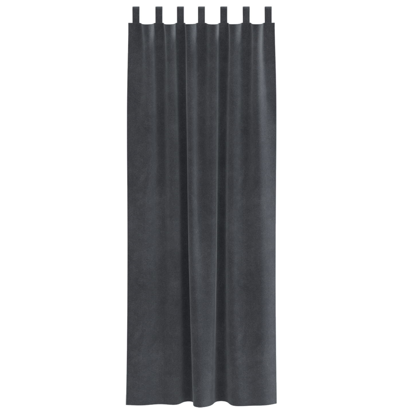 Blackout Gardiner Med Ophængsløkker 2 Stk Lys Grå Velour