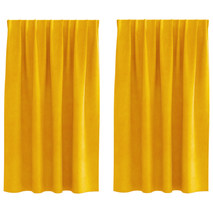 Blackout Gardiner Med Top Tape 2 Stk Sennepsgul Velvet