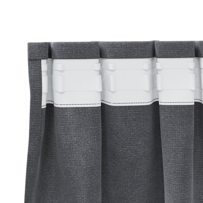 Blackout Gardiner Med Top Tape 2 Stk Super Lysegrå Velvet