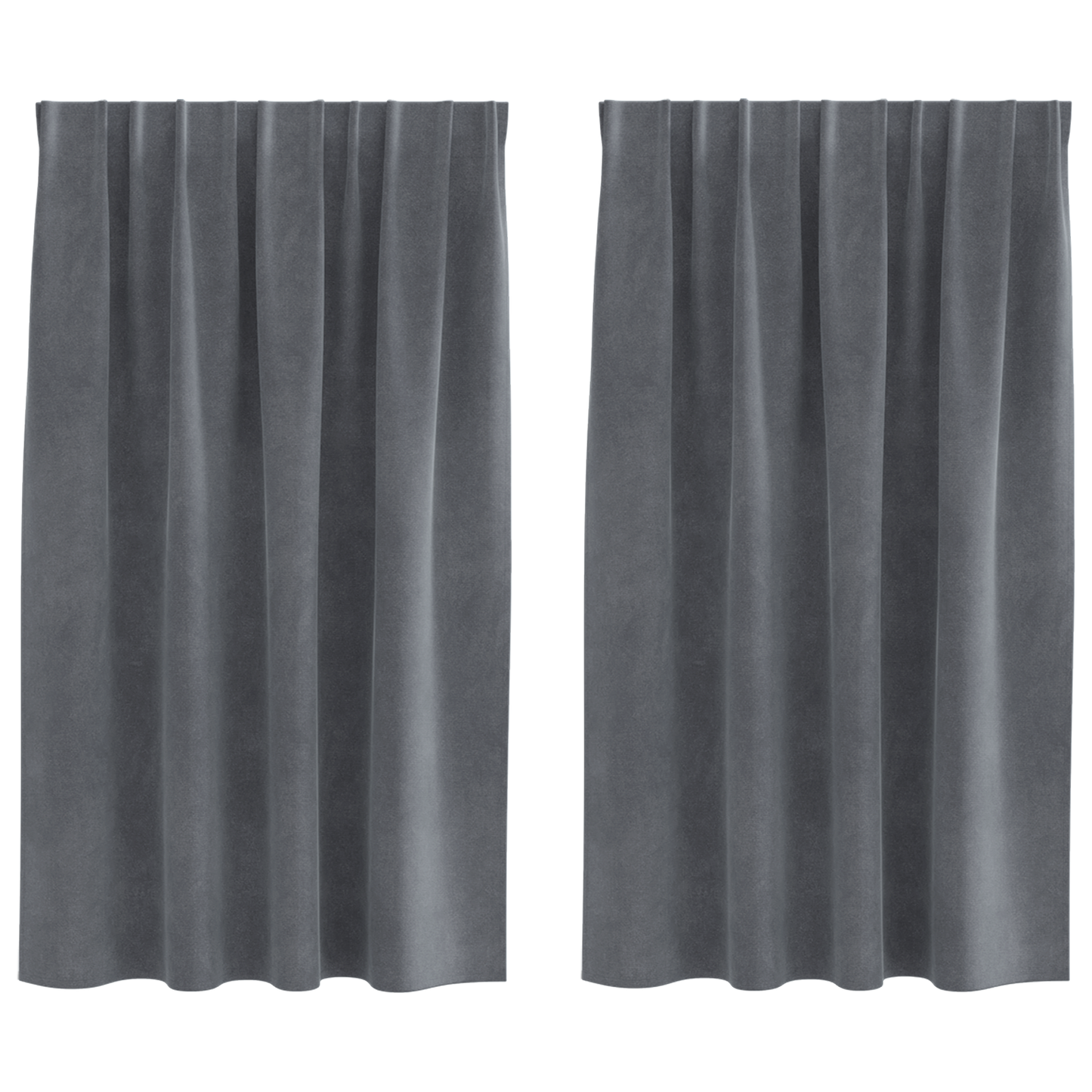 Blackout Gardiner Med Top Tape 2 Stk Super Lysegrå Velvet