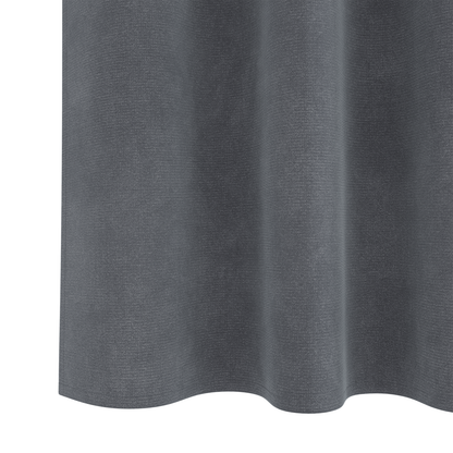 Mørklægningsgardiner Med Topbånd 2 Stk Super Lysegrå Velour