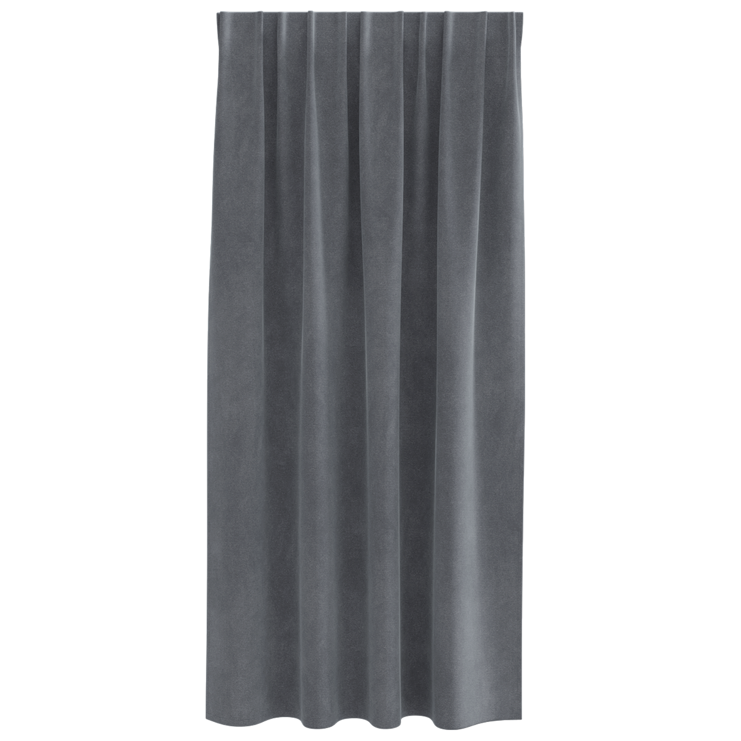 Mørklægningsgardiner Med Topbånd 2 Stk Super Lysegrå Velour