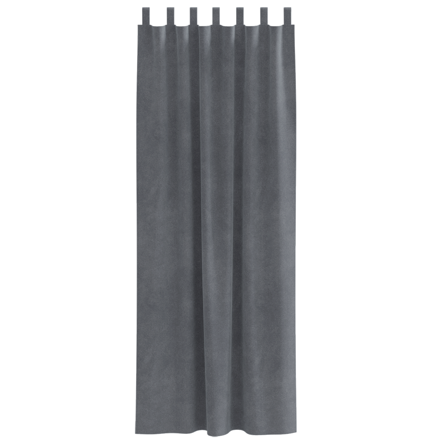 Mørklægningsgardiner Med Hængeløkker 2 Stk Super Lys Grå Velour