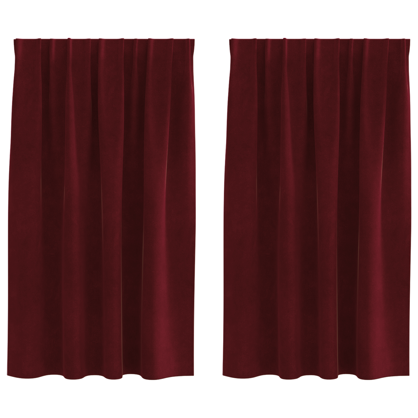 Blackout Gardiner Med Top Tape 2 Stk Vinrød Velour
