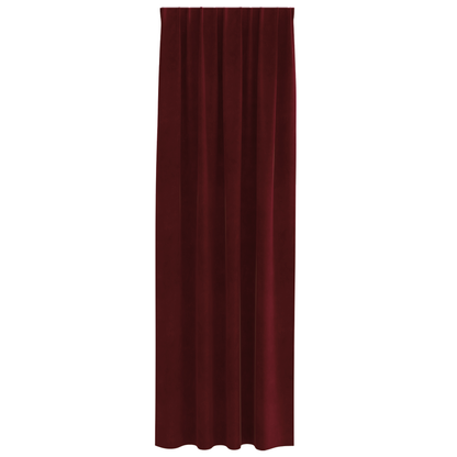 Blackout Gardiner Med Top Tape 2 Stk Vinkræd Velour