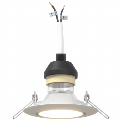 Indbyggede Spotlights 12 Stk Runde Gu10 Hvid Ø90 Mm Stål