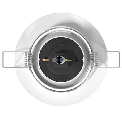 Indbyggede Spotlights 24 Stk Runde Gu10 Hvid Ø90 Mm Stål