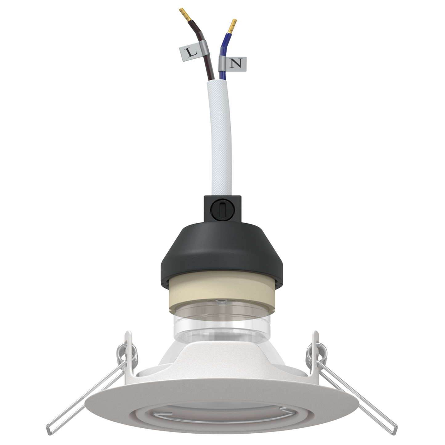 Indbyggede Spotlights 24 Stk Runde Gu10 Hvid Ø90 Mm Stål