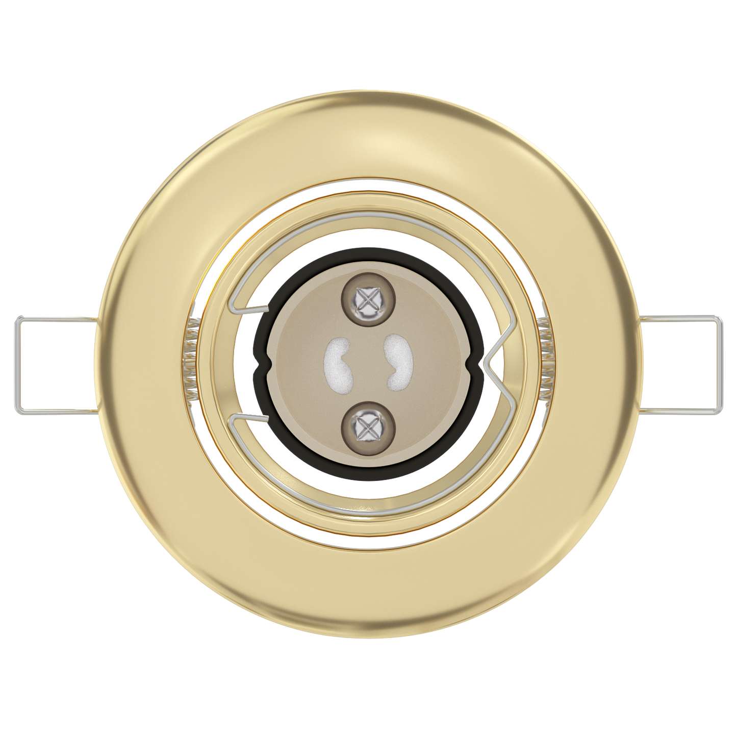 Indbyggede Spotlights 6 Stk Runde Gu10 Guld Ø90 Mm Stål