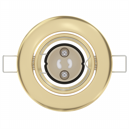 Indbyggede Spotlights 6 Stk Runde Gu10 Guld Ø90 Mm Stål