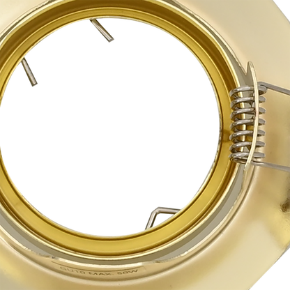 Indbyggede Spotlights 12 Stk Runde Gu10 Guld Ø90 Mm Stål