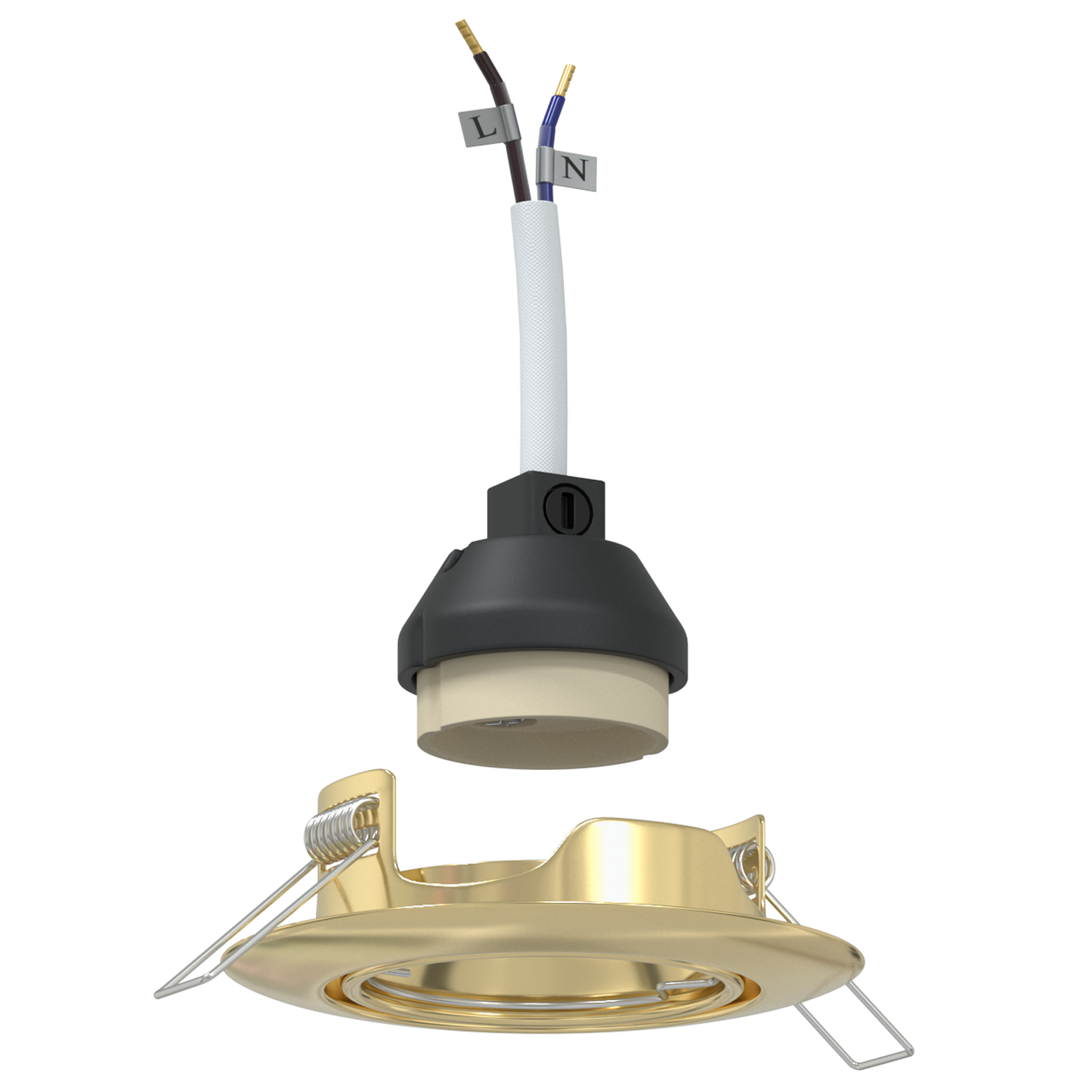 Indbyggede Spotlights 12 Stk Runde Gu10 Guld Ø90 Mm Stål