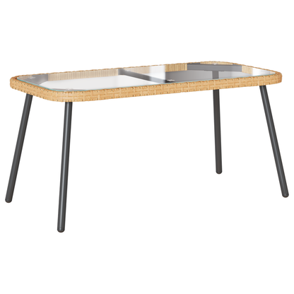 Sofabord Naturlig 90X45X42 Cm Poly Rattan